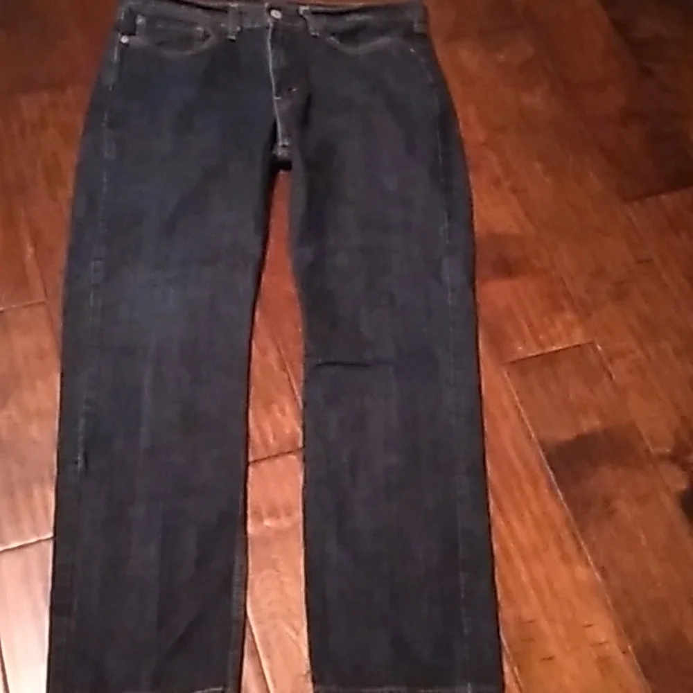 Levi's 501‎ Straight Leg Dark Wash Denim Jeans Classic Fit Size 33x32